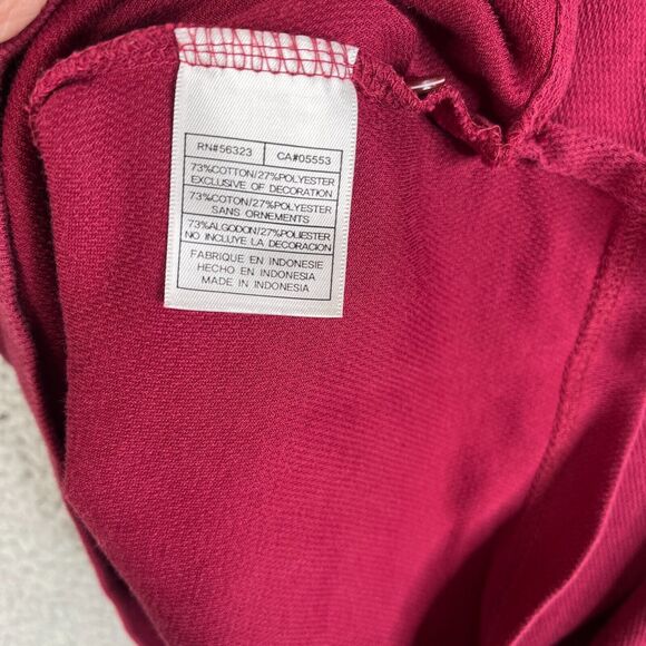 Nike Polo Shirt Mens Medium Dri Fit Red Track and Field University Swoosh - Picture 6 of 10